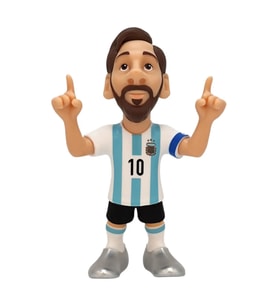 Minix Football Stars Arjantin Lionel Messi 12 cm Boyunda, İkonik Gol Sevinci Pozlu ve Özel Tasarım K