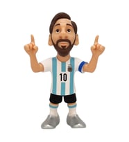Minix Football Stars Arjantin Lionel Messi 12 cm Boyunda, İkonik Gol Sevinci Pozlu ve Özel Tasarım K