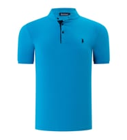 T8560 DEWBERRY T-SHIRT-DÜZ TURKUAZ
