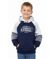Monox Erkek Çocuk Feedom Baskılı 3 İplik Şardonlu Kapşonlu Sweatshirt (Gri)