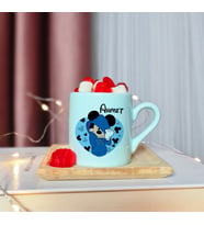 Mickey Mouse Tasarımlı Kişiye Özel Yeşil Türk Kahvesi Fincanı