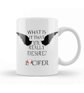 What Is It That You Really Desire Lucifer 01 Kupa Bardak Porselen