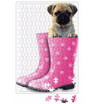 Botlu Pug Botlu Köpek Puzzle 240 Parça Yapboz