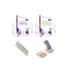 Karekök Yayınları Karekök 8.Sınıf LGS MPS Matematik+Fen (Modüler Piramit Sistemi) +Telefon Tutucu..! (Çok Renkli)