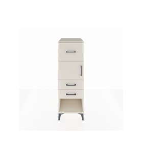 Kronos Dolap Tek Raflı 3 Çekmeceli Tek Kapaklı 44x59x134 Aytaşı-Aytaşı