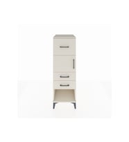 Kronos Dolap Tek Raflı 3 Çekmeceli Tek Kapaklı 44x59x134 Aytaşı-Aytaşı