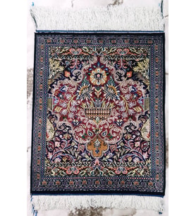 İpek halı El dokuması 40x50 El halısı %100 ipek Saf ipek