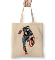 Captain America Splash Art Bez Çanta Uzun Saplı