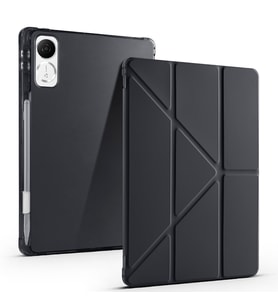 Honor Pad V9 Tablet Kılıf Kalem Bölmeli Standlı Lüx Smart Cover (Siyah)