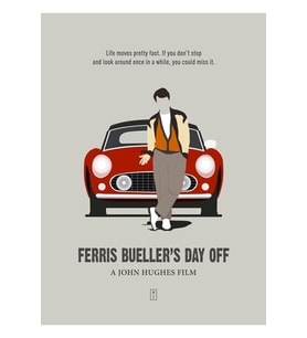 Ferris Bueller'ın Izin Günü Tablo Ahşap Poster Dekoratif