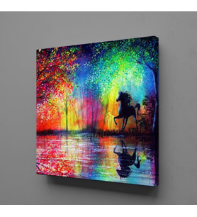 RENKLER TEMALI KANVAS TABLO 200x200cm