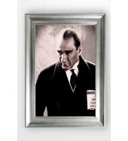 Gümüş Çerçeveli Atatürk Tablo cv1283