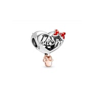 Minnie Mouse Anne Kalbi Charm (Gümüş)