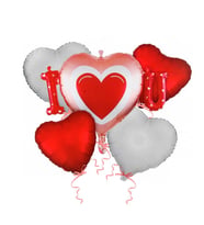 Takımlı Folyo Balon ( I Love You ) 5'li Set
