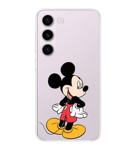 Samsung Galaxy S23 Plus  Kamera korumalı Kapak Mickey Mouse Tasarımlı  Şeffaf Kılıf