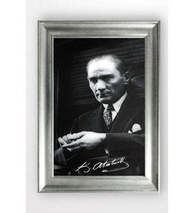 Gümüş Çerçeveli Atatürk Tablo cv850