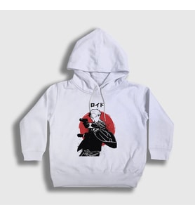 Presmono Unisex Çocuk Beyaz Loid Forger Anime Spy X Family Kapüşonlu Sweatshirt 317908tt
