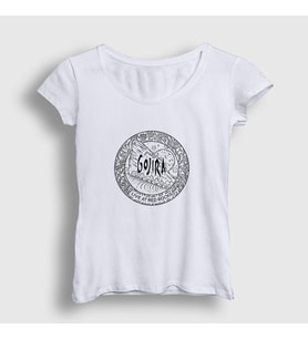 Presmono Kadın Beyaz Red Rocks Gojira T-Shirt 53368tt (Beyaz)