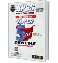 Tasarı KPSS Lise-Önlisans Süper 5li Deneme