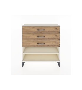 Arges Şifonyer Tek Raflı 3 Çekmeceli 88x30x96 Aytaşı-Çam