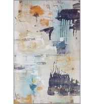 Eliana Home Baskılı, Yıkanabilir Kaymaz Taban Salon Halısı LNA1674 100x150 cm (Bej)