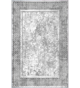 Eliana Home Baskılı, Yıkanabilir Kaymaz Taban Salon Halısı LNA0010-SD663 100x150 cm (Gri)