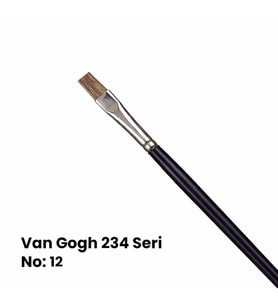 Van Gogh 234 Seri Öküz Kulağı Kılı Düz Kesik Uçlu Fırça No 12