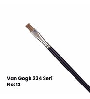 Van Gogh 234 Seri Öküz Kulağı Kılı Düz Kesik Uçlu Fırça No 12