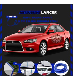 Mitsubishi Lancer Oto Araç Kapı Koruma Fitili 5metre Parlak Mavi Renk