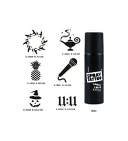 Hayalperest Modeller Spray Tattoo Geçici Dövme Seti Dark Sprey Dövme Kiti