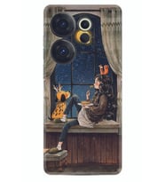 Camon 20 Premier 5g Kılıf Desenli Silikon Dog And Girl 1358
