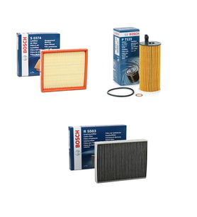 Bosch Filtre Bakım Seti BMW 1 SERİSİ F20 F21 116 d Dizel 2011-2019 Hava + Yağ F. + Polen Filtre Bosch