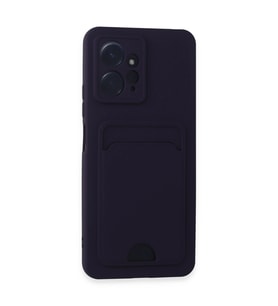 Xiaomi Redmi Note 12 4g Kılıf Kelvin Kartvizitli Silikon - Derin Mor