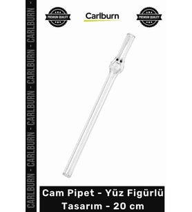 Özel Üretim Sağlıklı Ekolojik Şık Estetik Dekoratif Modern Cam Pipet Yüz Figürlü Tasarım 20 cm