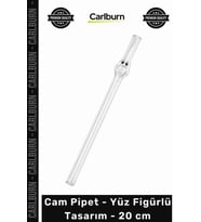 Özel Üretim Sağlıklı Ekolojik Şık Estetik Dekoratif Modern Cam Pipet Yüz Figürlü Tasarım 20 cm