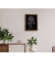 BK Home Atatürk Tasarımlı Doğal Masif Ahşap Çerçeveli Tablo 45x65cm-6