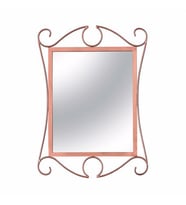 Vitale Ferforje Duvar Aynası Rose 60 cm AK.FE0003