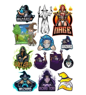 Büyücü Mage Sticker Set 13 Parça Telefon, Tablet, Defter, Laptop Sticker
