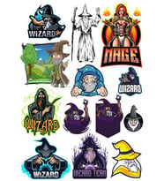 Büyücü Mage Sticker Set 13 Parça Telefon, Tablet, Defter, Laptop Sticker