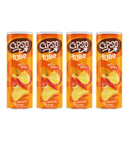Cipso Tube Acı Baharat Aromalı  Cips 160 gr x 4 Adet