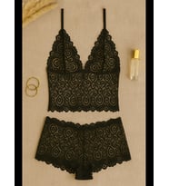 Fantezia Night Kadın Bordo Dantel Bralet Şort Takımı – Asil ve Sofistike İç Giyim