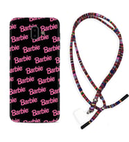 Samsung J6 Plus J7 Prime J7 Pro M20 Kılıf Boyun Asklı Rasta Silikon Barbie 1404