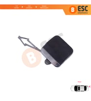 Renault Clio MK5 V B7 BJA 2019-2023 Makyajsız Kasa için Arka Tampon Çeki Demiri Kapağı ASTARLI