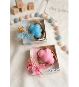 Pofuduk Bulut Mum - 15 Adet - Doğal Soya, Kokulu, El Yapımı - Özel Gün Hediyelik - Mumelia Candles