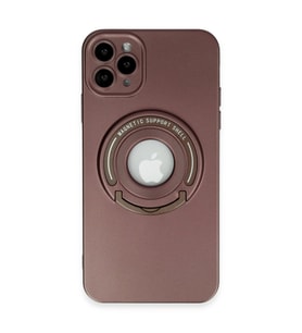 İphone 12 Kılıf Lukka Magneticsafe Kapak - Kahverengi