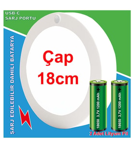 Greentech Şarjlı Hareket Sensörlü Led Aydınlatma / GT-CL05
