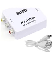 ALLY Av To HDMI Mini Switch Rca Composit Audio Video HDMI Görüntü Çevirici Full Hd ve 720P Dönüştürü