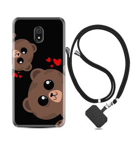 Xiaomi Redmi 8A 8 Pro 9C 9T 10C 11T Pro Kılıf Boyun Askılı Silikon Love Animals 1780