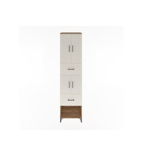 Hyperion Dolap 3 Raflı 2 Çekmeceli 4 Kapaklı 60x44x243 Çam-Aytaşı