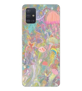 Samsung Galaxy A71 Uyumlu Deniz Anası Tasarımlı Şeffaf Telefon Kılıfı